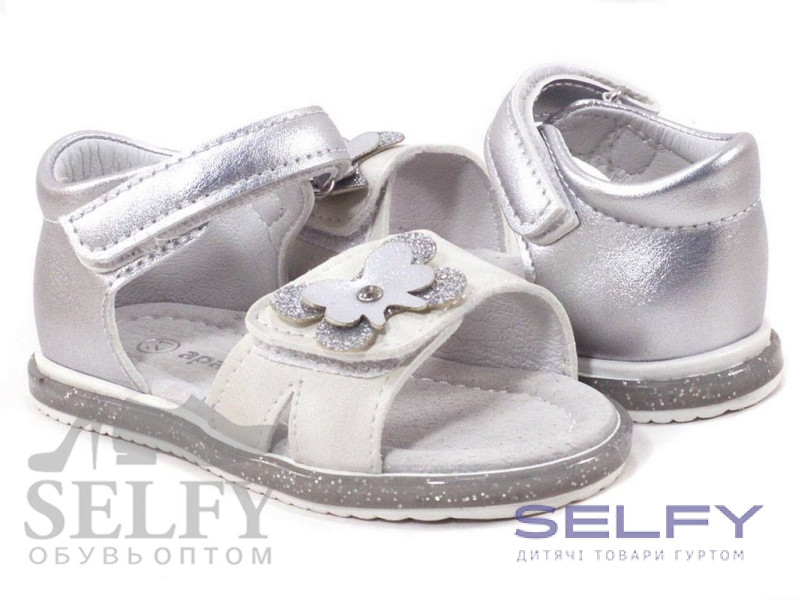 Шкіряні босоніжки дитячі Apawwa HX162 white, 18-23, Фото 1