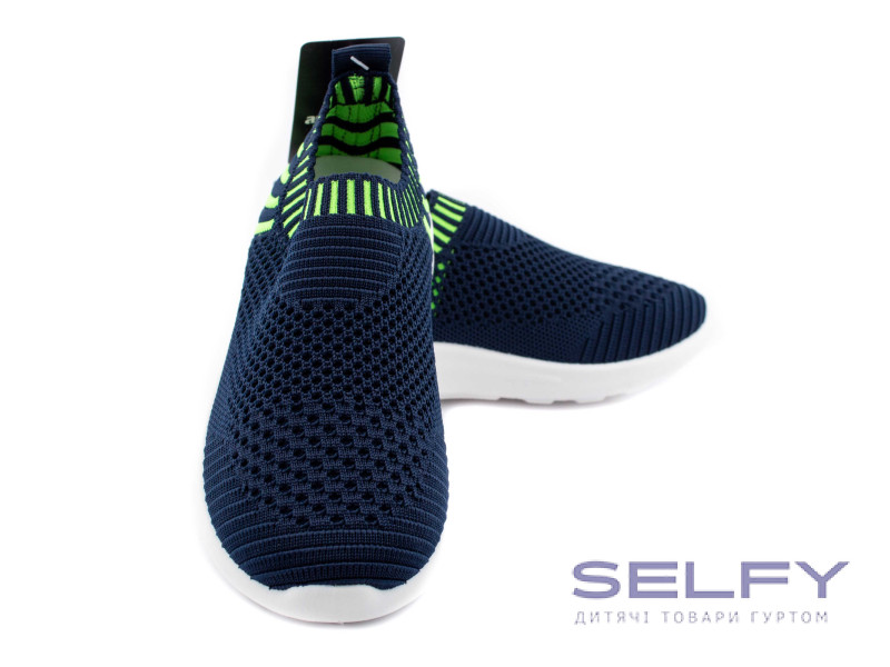 Кроссовки Apawwa ZC46-5 black-green 19-24, Фото 3