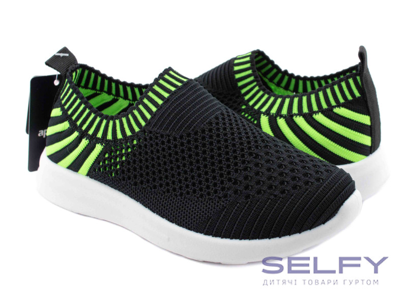 Кросівки  Apawwa ZC47-5 black-green 25-30, Фото 1