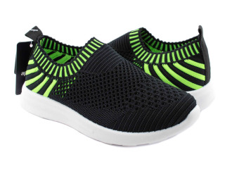 Кроссовки Apawwa ZC47-5 black-green 25-30