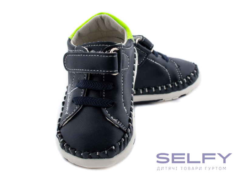 Пінетки дитячі Apawwa FC42 navy-green 17-20, Фото 3