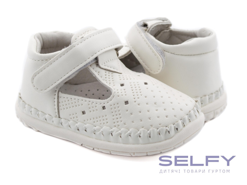 Пінетки літні дитячі Apawwa FC19-13 white 17-20, Фото 1