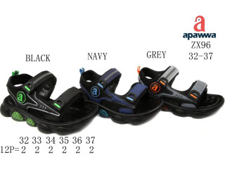 Босоножки детские Apawwa ZX96 black 32-37