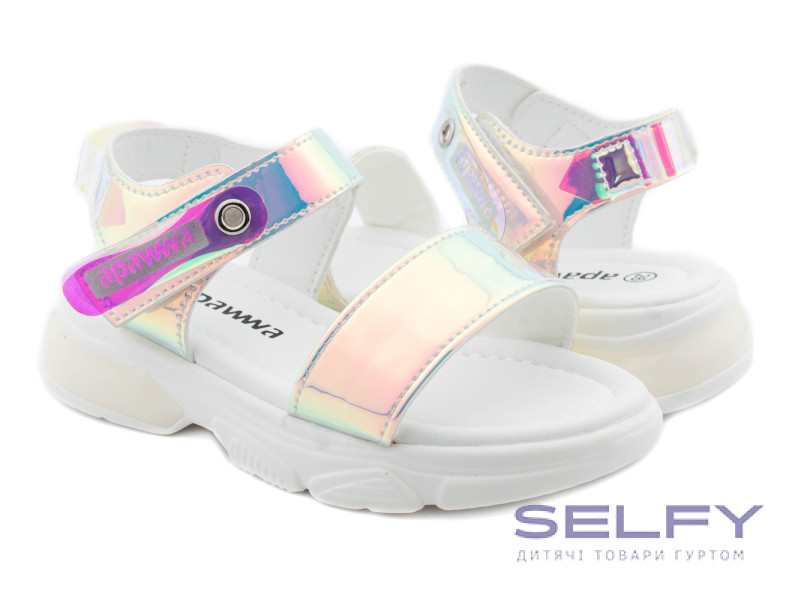 Босоніжки дитячі Apawwa NX130 silver 26-31, Фото 1