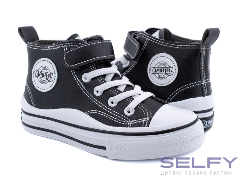 Кеди дитячі Apawwa R436 black 32-37, Фото 1
