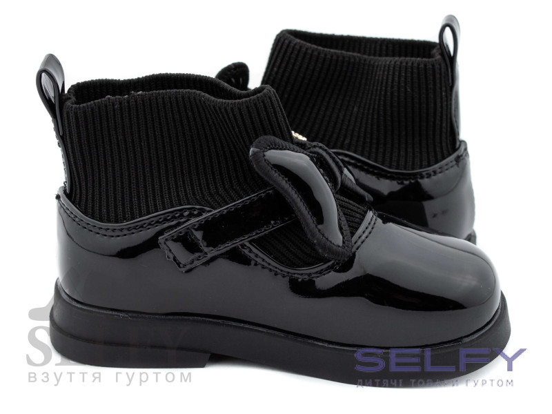 Туфли деми детские Apawwa SQ625 black 22-27, Фото 3