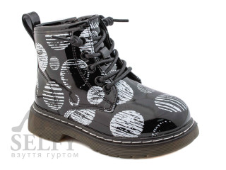 Черевики дитячі Apawwa ND716 black-white 26-31