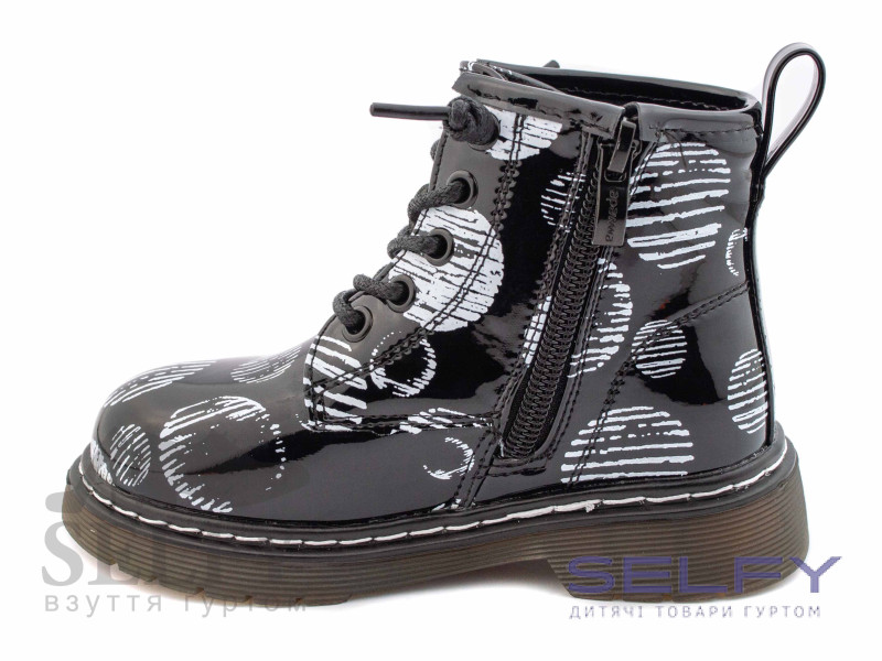 Ботинки детские Apawwa ND716 black-white 26-31, Фото 3