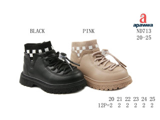 Черевики дитячі Apawwa ND713 black 20-25