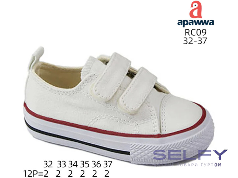 Кеди дитячі Apawwa RC09 white 32-37, Фото 1