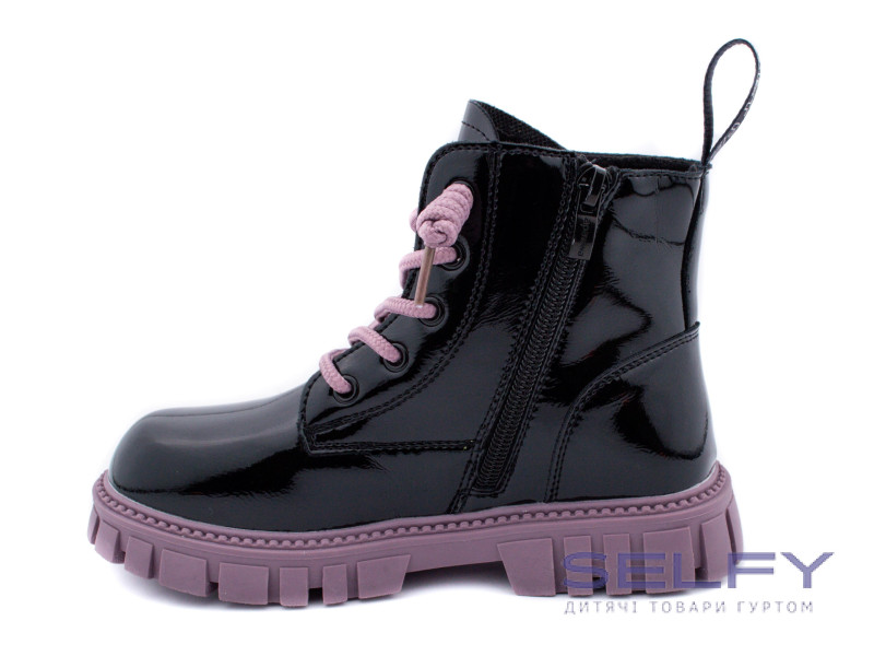 Ботинки детские Apawwa NQ421 black-d pink 26-31, Фото 3