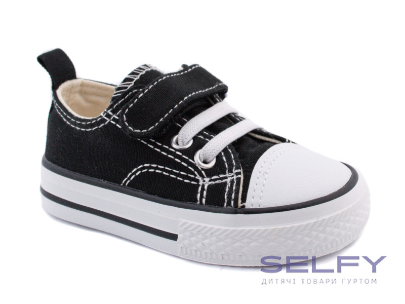 Кеди дитячі Apawwa RC04 black 19-24, Фото 1