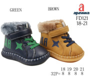 Пінетки дитячі ЗИМА Apawwa FD121 green 18-21