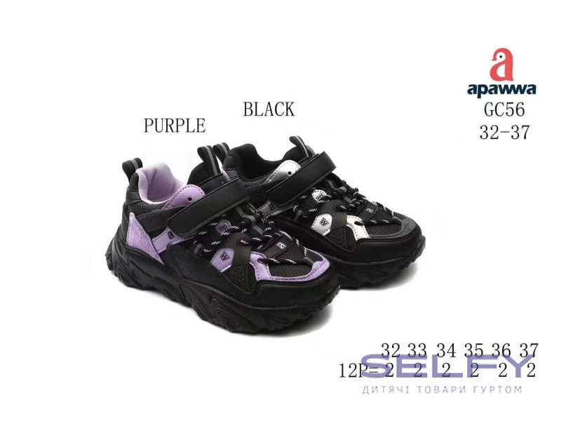 Кросівки дитячі Apawwa GC56 purple 32-37, Фото 1