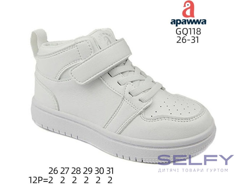 Хайтопи дитячі Apawwa GQ118 white 26-31, Фото 1
