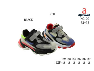 Кросівки дитячі  Apawwa NC102 black 32-37