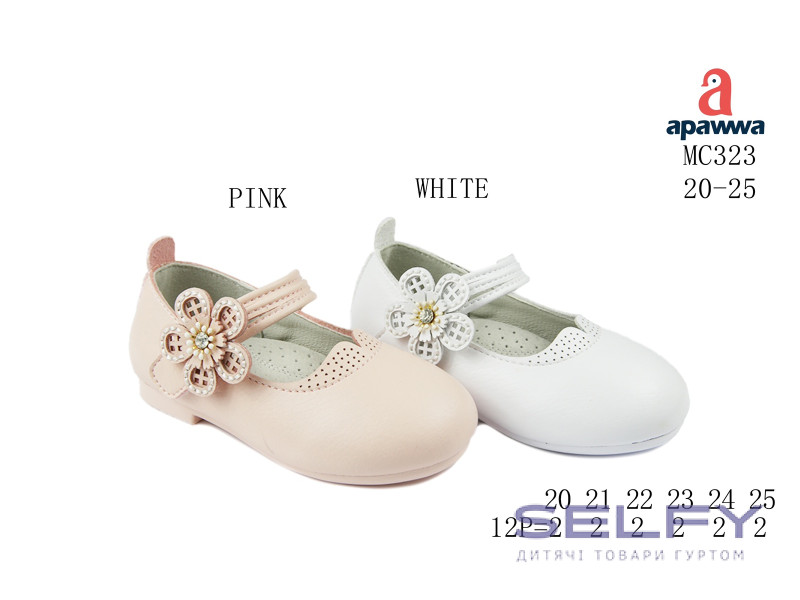 Туфлі  дитячі  Apawwa MC323 pink 20-25, Фото 1