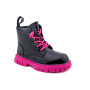 Ботинки детские Apawwa NQ422 black-fuchsia 32-37