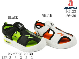 Босоножки детские Apawwa NX123 black 26-30