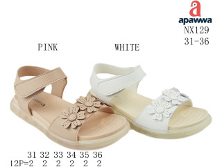 Босоніжки дитячі Apawwa NX129 pink 31-36