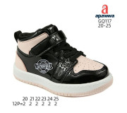 Хайтопи дитячі Apawwa GQ117 black-pink 20-25