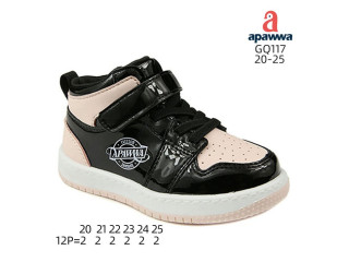 Хайтопы детские Apawwa GQ117 black-pink 20-25