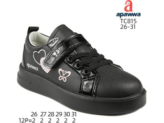 Кроссовки детские Apawwa TC815-1 black 26-31