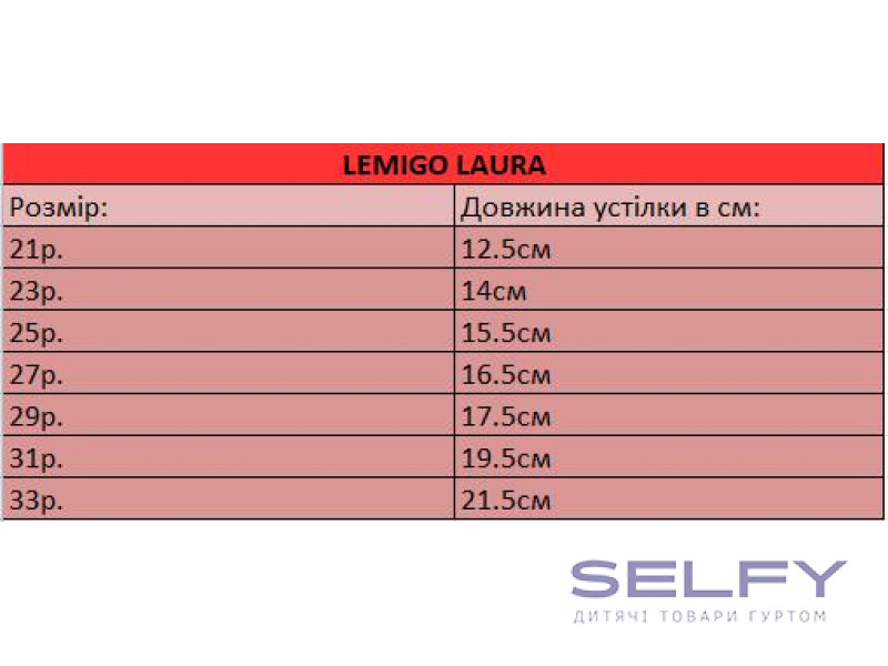 Гумові чобітки Lemigo Laura 969 червоний, 21/22-33/34, Фото 3