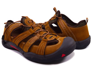 Босоніжки шкіряні чоловічі American Club CY 11/20 рижий 41-45