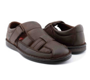 Босоножки кожаные мужские American Club CY 06/20 коричневый 41-45