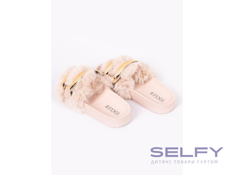 Тапочки домашні Yoclub OKL-0069K beige 36-41, Фото 3