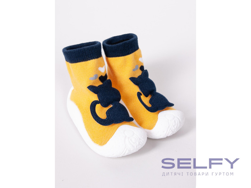 Шкарпетки на гумовій підошві Yoclub OBO-0150G yellow 20-24, Фото 1