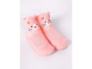 Пінетки на гумовій підошві Yoclub OBO-0175G peach 20-24