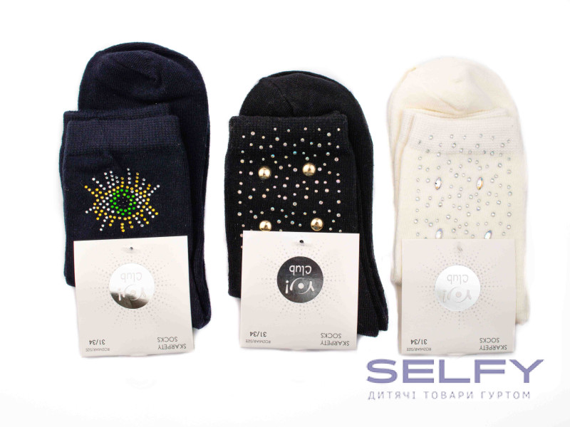 Носки для девочки стразы Yoclub SKA-0096G mix 27-34, Фото 4