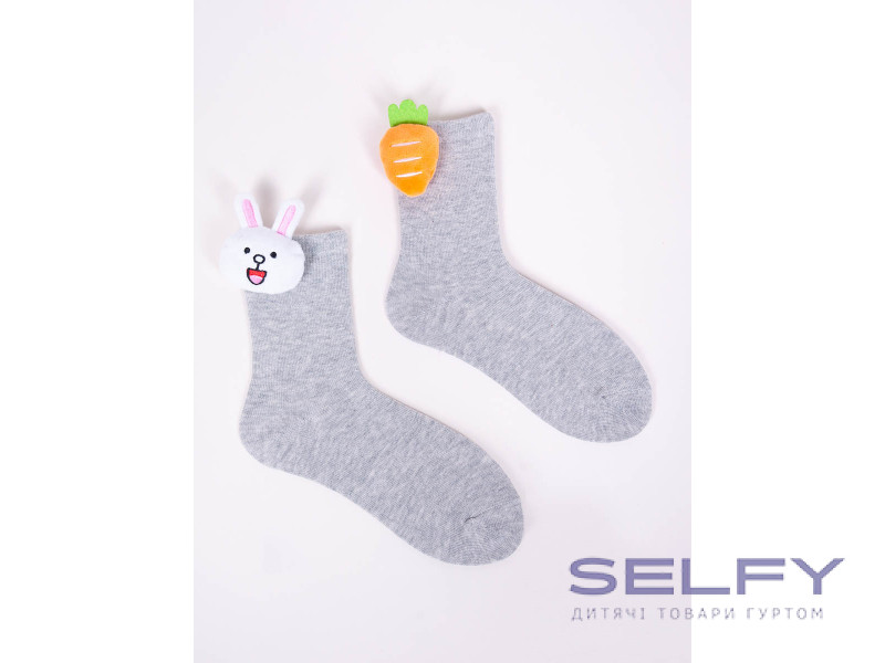 Шкарпетки для дівчинки Yoclub SKA-0087G grey 23-34, Фото 1