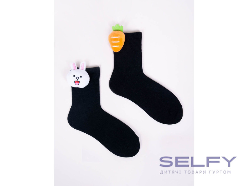 Шкарпетки для дівчинки Yoclub SKA-0087G black 23-34, Фото 1