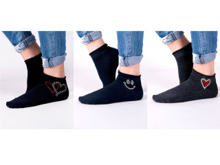 Носки стразы Yoclub SKS-0092K mix 36-41