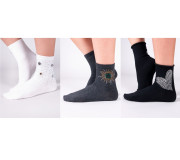 Носки стразы Yoclub SKS-0094K mix 36-41