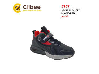 Кроссовки детские Clibee E167 black-red 32-37
