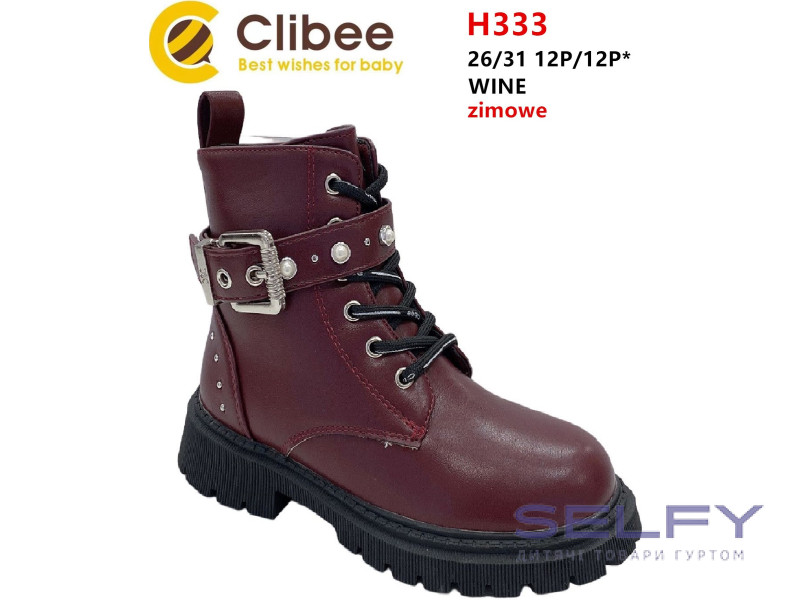 Черевики зимові Clibee H333 wine 26-31, Фото 1