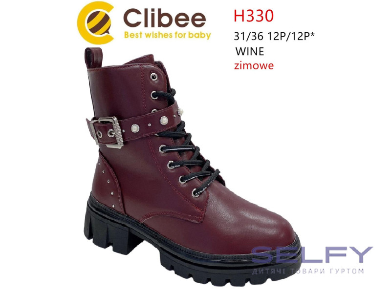 Черевики зимові Clibee H330 wine 31-36, Фото 1