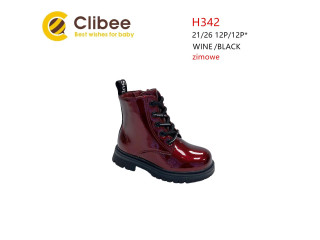 Черевики зимові Clibee H342 wine-black 21-26