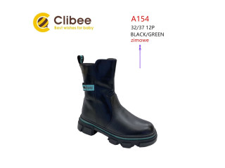 Черевики зимові Clibee A154 black-green 32-37