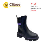 Ботинки детские Clibee A154 black-purple 32-37