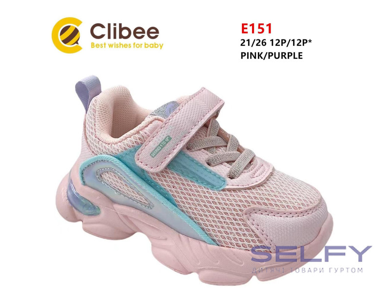 Кроссовки детские Clibee E151 pink-purple 21-26, Фото 1