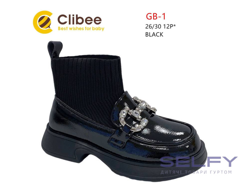 Черевики дитячі Clibee GB-1 black 26-30, Фото 1