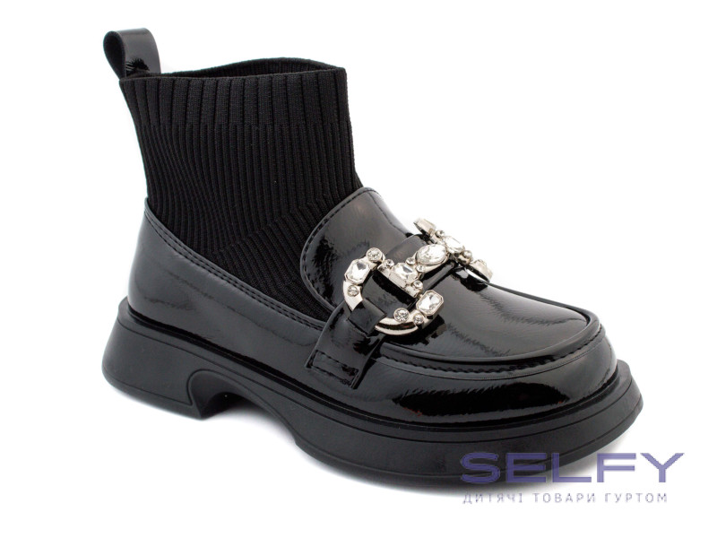 Туфли детские Clibee GC-2 black 31-36, Фото 1