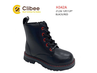 Черевики дитячі Clibee H342A black-red 21-26