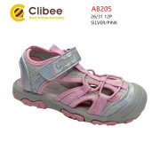 Босоніжки дитячі Clibee AB205 silver-pink 26-31
