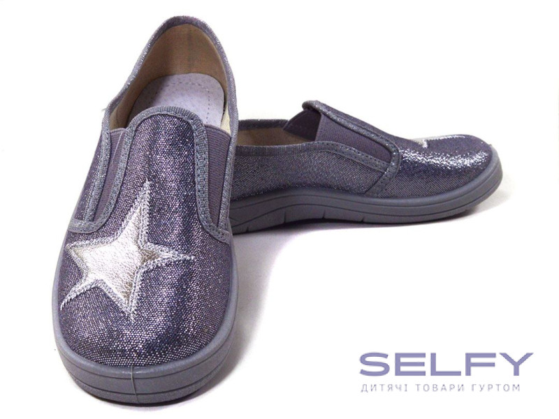 Віка3 30-36 срібний, зірка, сіра підошва, Фото 3